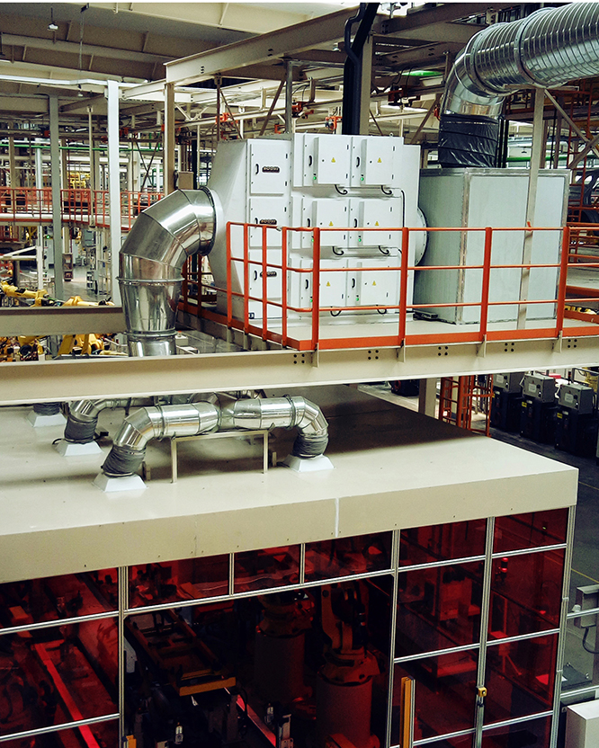 機器人焊房煙塵